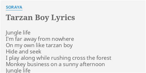 tarzan boy lyrics translation